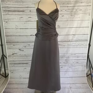 Alfred Angelo Silver formal dress NWT
